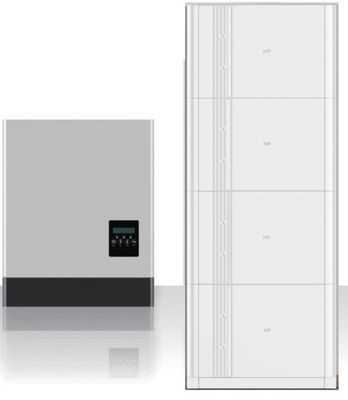 EU OEM geïntegreerd energieopslagsysteem voor huishoudens met geïntegreerd Lifepo4-batterij-LED-display en multi-connectiviteit-omvormer